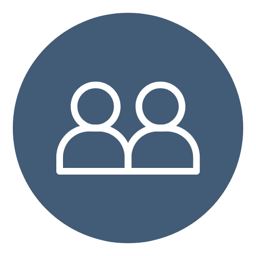 Demand Lead Generation as an icon of two people