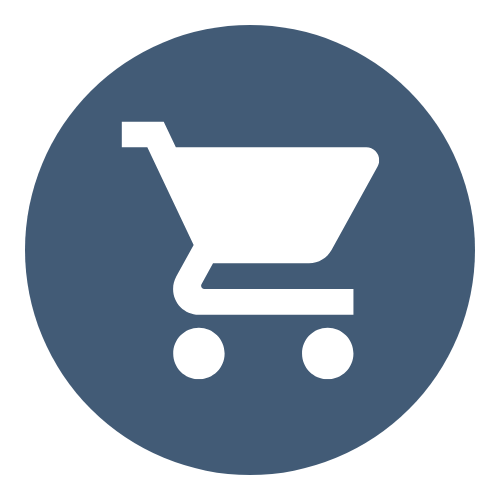 Digital Marketing represented as a shopping cart icon